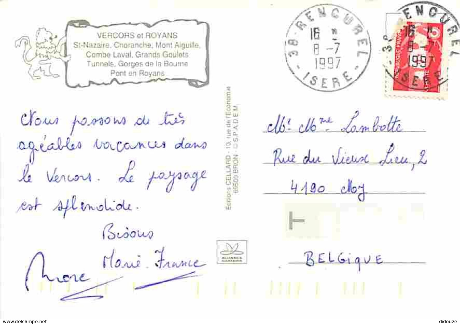 26 - Drome - Vercors Et Royans - Multivues - Carte Géographique - CPM - Voir Scans Recto-Verso - Sonstige & Ohne Zuordnung