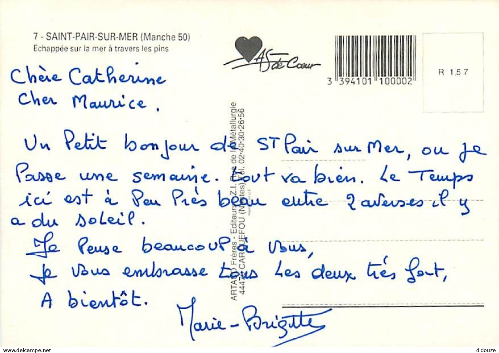 50 - Saint Pair Sur Mer - CPM - Voir Scans Recto-Verso - Saint Pair Sur Mer