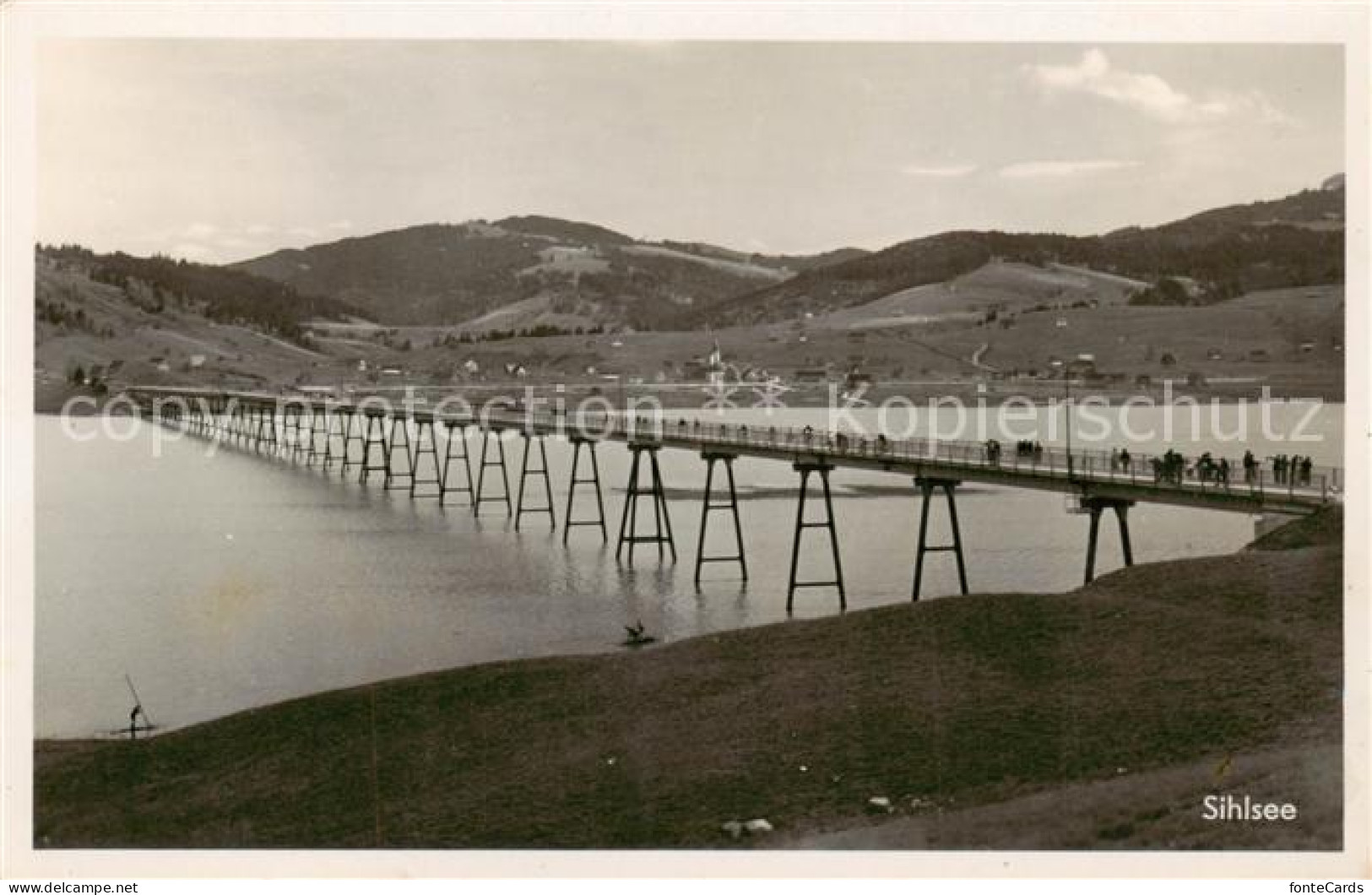 13816391 Sihlsee Einsiedeln SZ Panorama Bruecke  - Autres & Non Classés