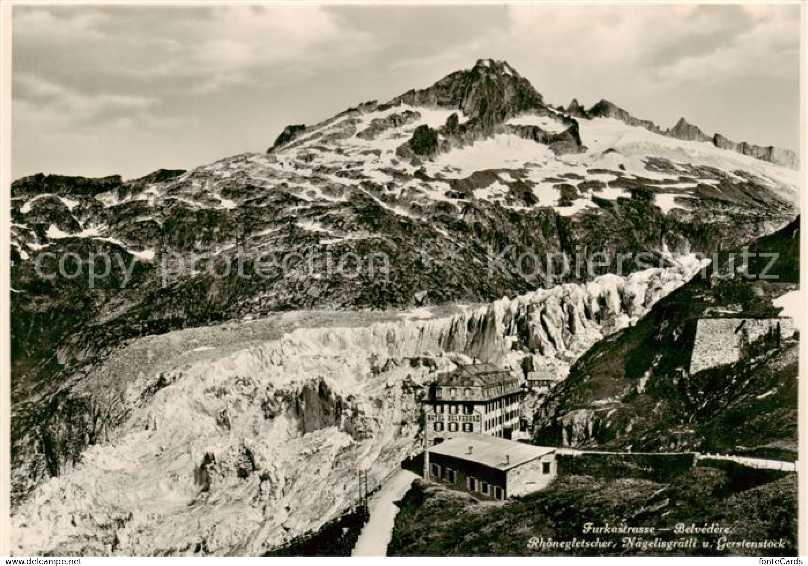 13816302 Furkastrasse UR Belvedere Rhonegletscher Naegelisgraetli Und Gerstensto - Autres & Non Classés