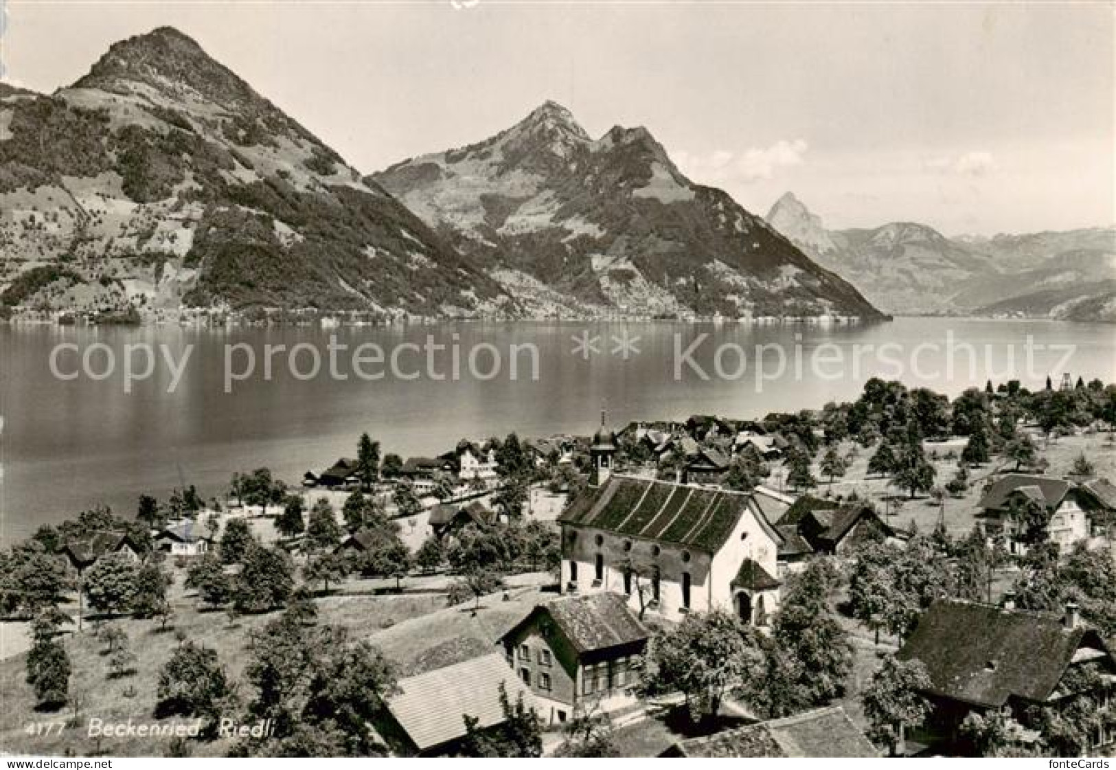 13816300 Beckenried Vierwaldstaettersee NW Riedli Panorama  - Andere & Zonder Classificatie