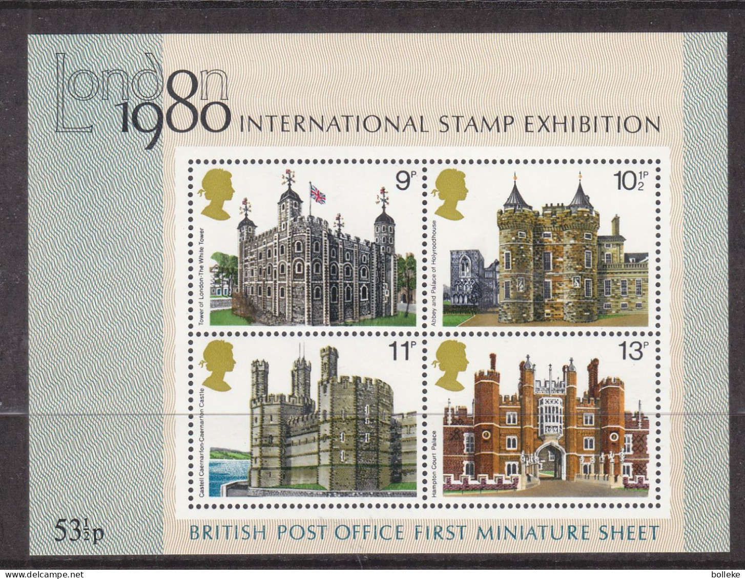 Grande Bretagne - Yvert BF 3 ** - Valeur 3,00 Euros - Exposition Londres 1980 - - Blocks & Miniature Sheets