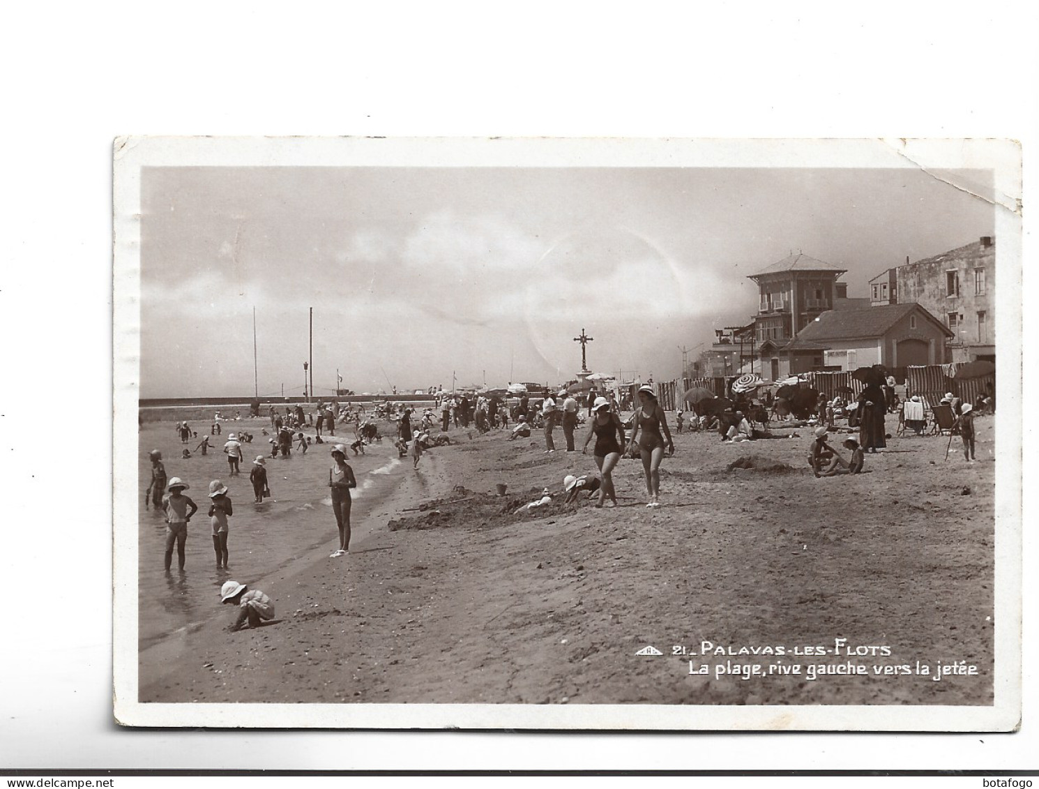 CPA PHOTO DPT 34 PALAVAS LES FLOTS , LA PLAGE En 1935! - Palavas Les Flots