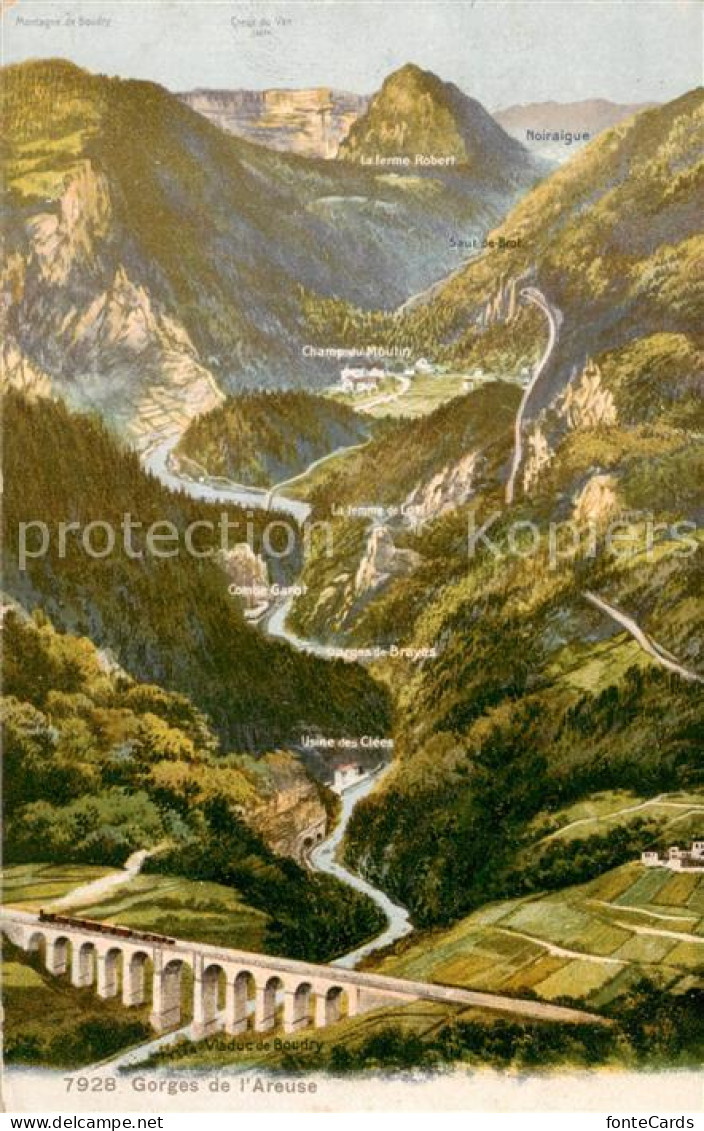 13816228 Gorges De L Areuse Panorama Viaduc  - Andere & Zonder Classificatie