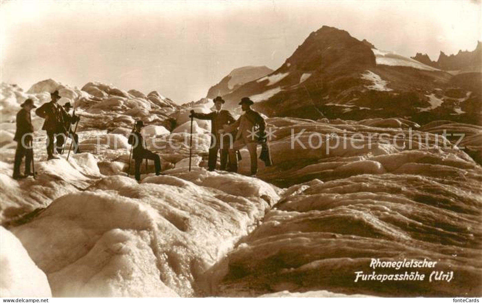 13816202 Rhonegletscher Glacier Du Rhone VS Bergsteigergruppe Furkapasshoehe  - Andere & Zonder Classificatie