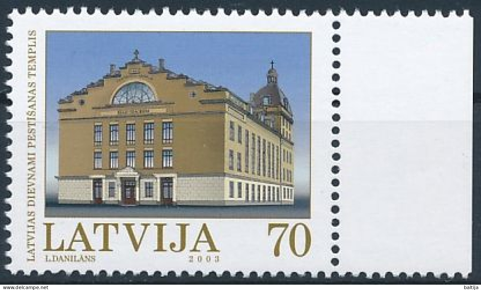 Mi 592 ** MNH / Salvation Army Temple, Riga - Letonia