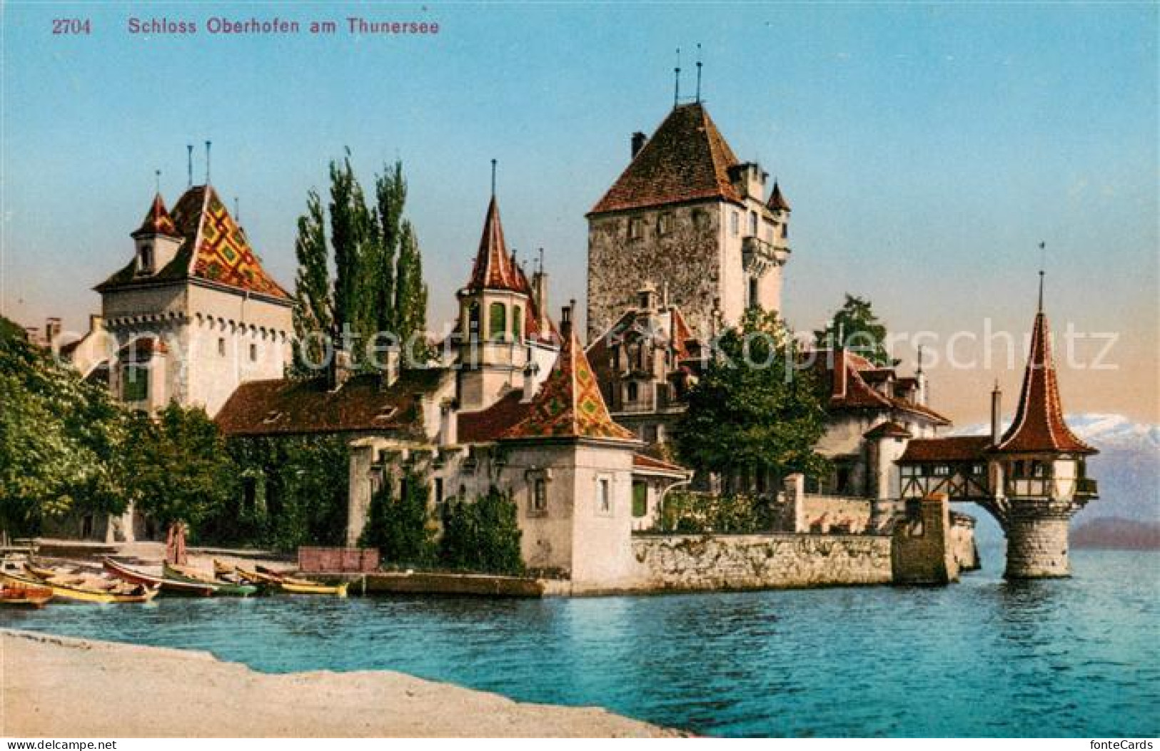 13816180 Thunersee BE Schloss Oberhofen  - Andere & Zonder Classificatie