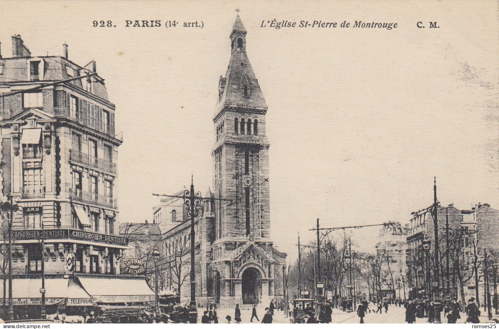 (266) CPA  Paris  14eme  L' église St Pierre De Montrouge - Arrondissement: 14