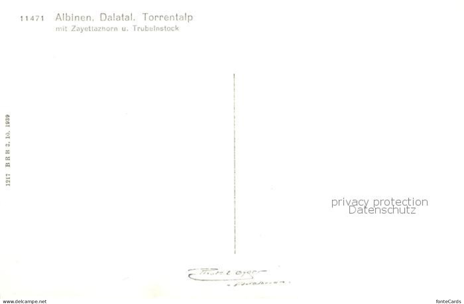 13816138 Albinen VS Dalatal Torrentalp Mit Zayettazhorn Und Trubelnstock Albinen - Andere & Zonder Classificatie