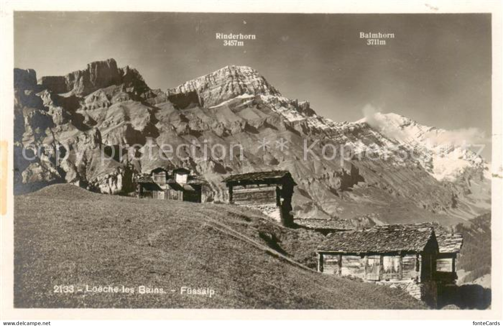 13816124 Loeche-les-Bains VS Fuessalp Rinderhorn Balmhorn  - Autres & Non Classés