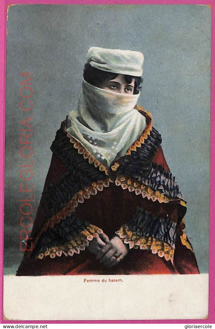 Ag2747 - EGYPT - VINTAGE POSTCARD -  Costumes - 1908 - Costumi