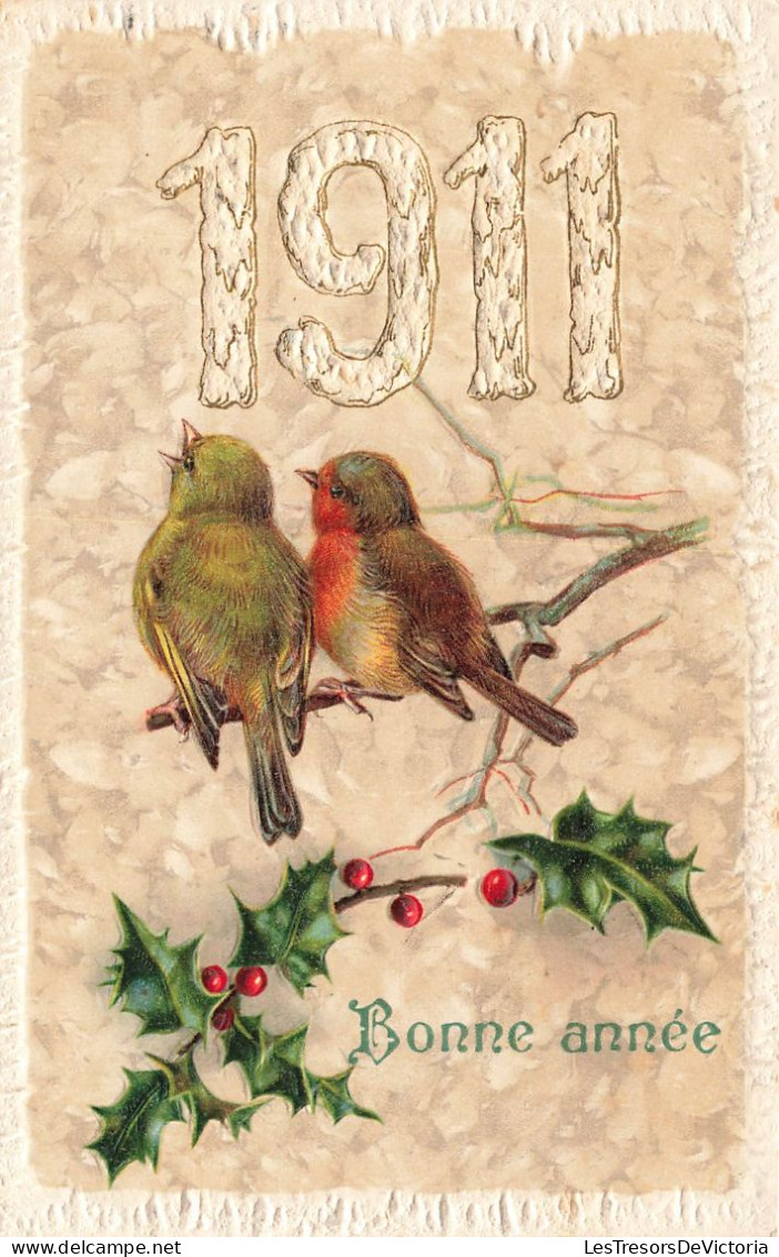 FETES - VOEUX - Nouvel An - Bonne Année - 1911 - Oiseaux - Le Gui - Carte Postale Ancienne - New Year