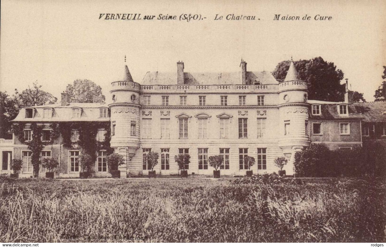 78 , Cpa  VERNEUIL Sur SEINE , Le Chateau , Maison De Cure  (12769.V24) - Verneuil Sur Seine