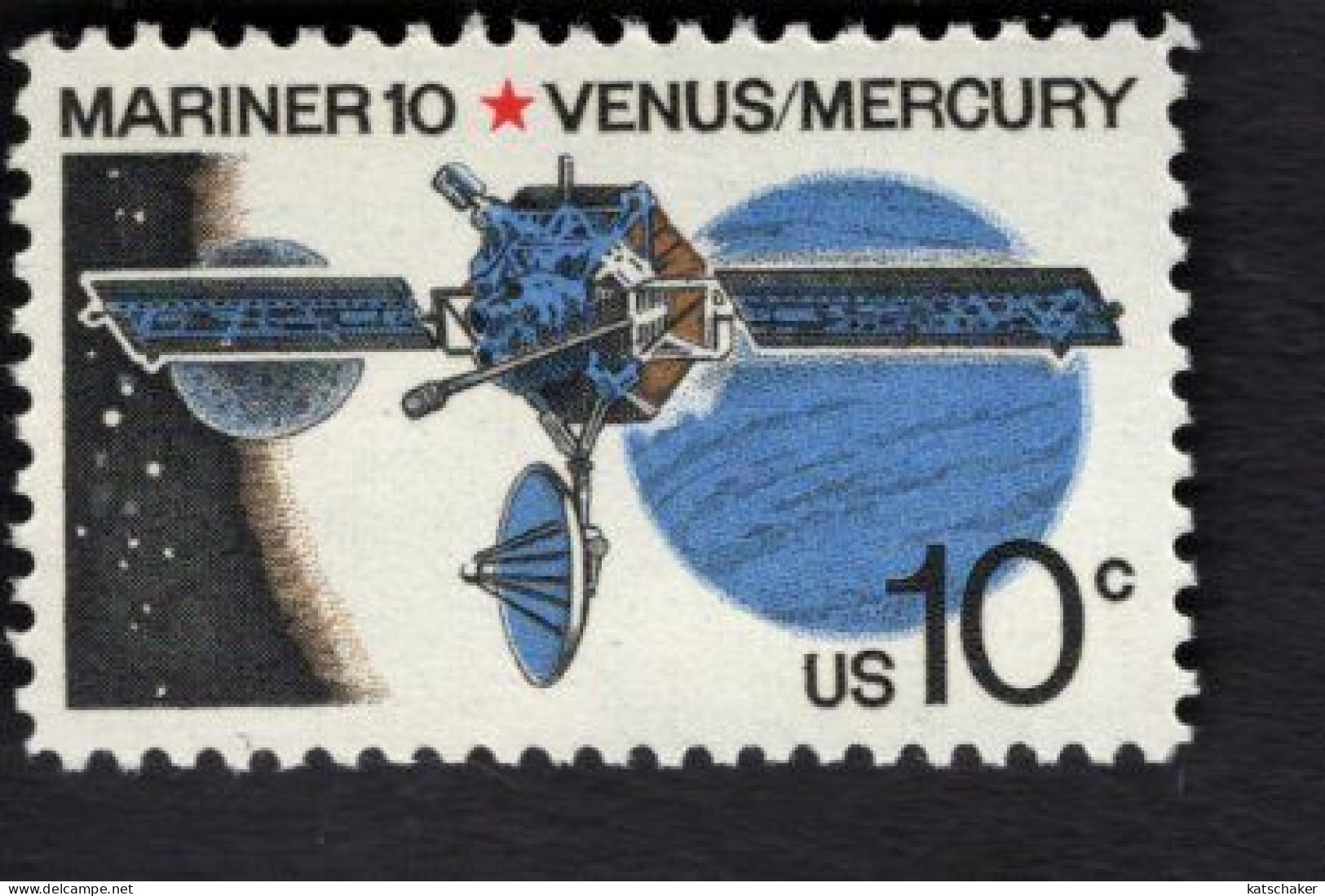 199981255 1975 SCOTT 1557 (XX) POSTFRIS MINT NEVER HINGED - SPACE - MARINER 10 VENUS MERCURY - Neufs