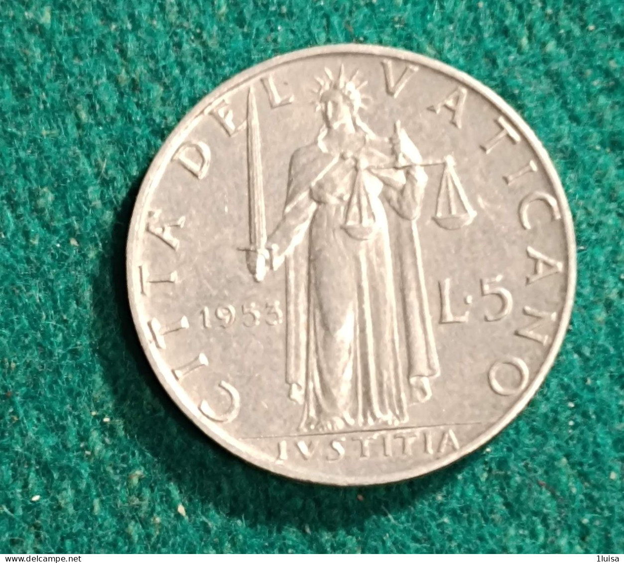 Vaticano 5 Lire 1955 - Vaticaanstad