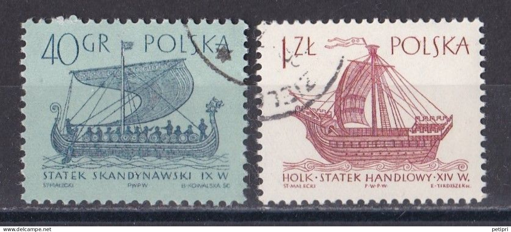Pologne - République 1961 - 1970   Y & T N °  1419  Et  1421  Oblitérés - Gebruikt