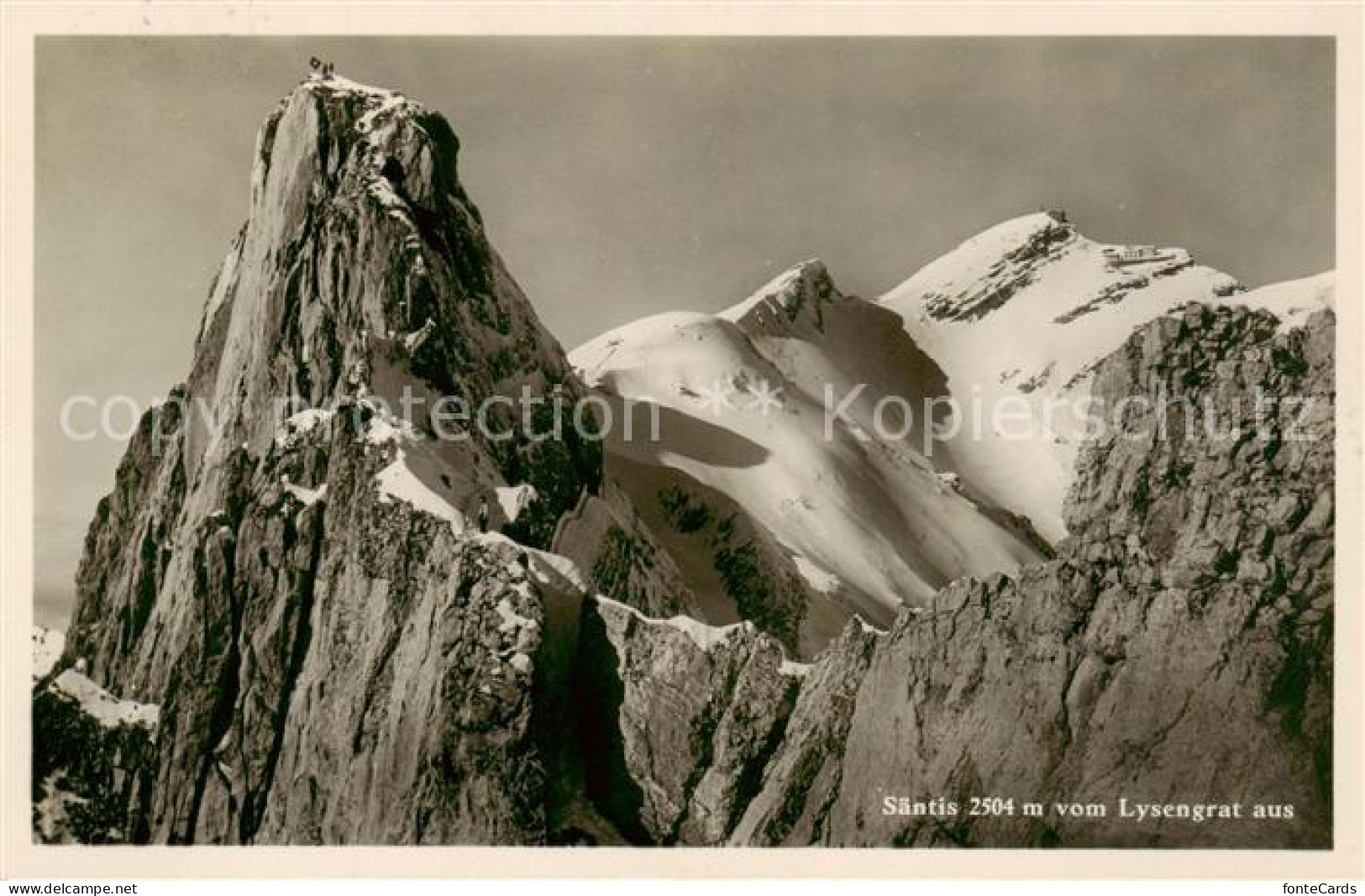 13815774 Saentis 2504m AR Blick Vom Lysengrat  - Autres & Non Classés