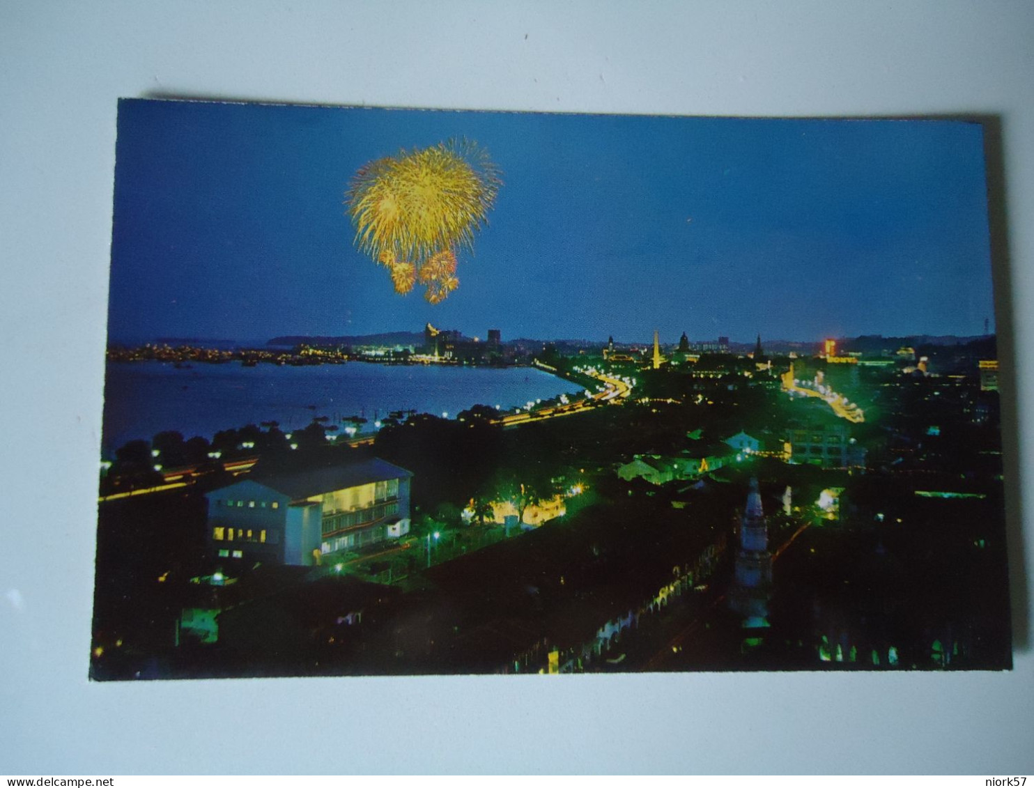 SINGAPORE POSTCARDS  NIGHT VIEW    FOR MORE PURCHASES 10% DISCOUNT - Singapur