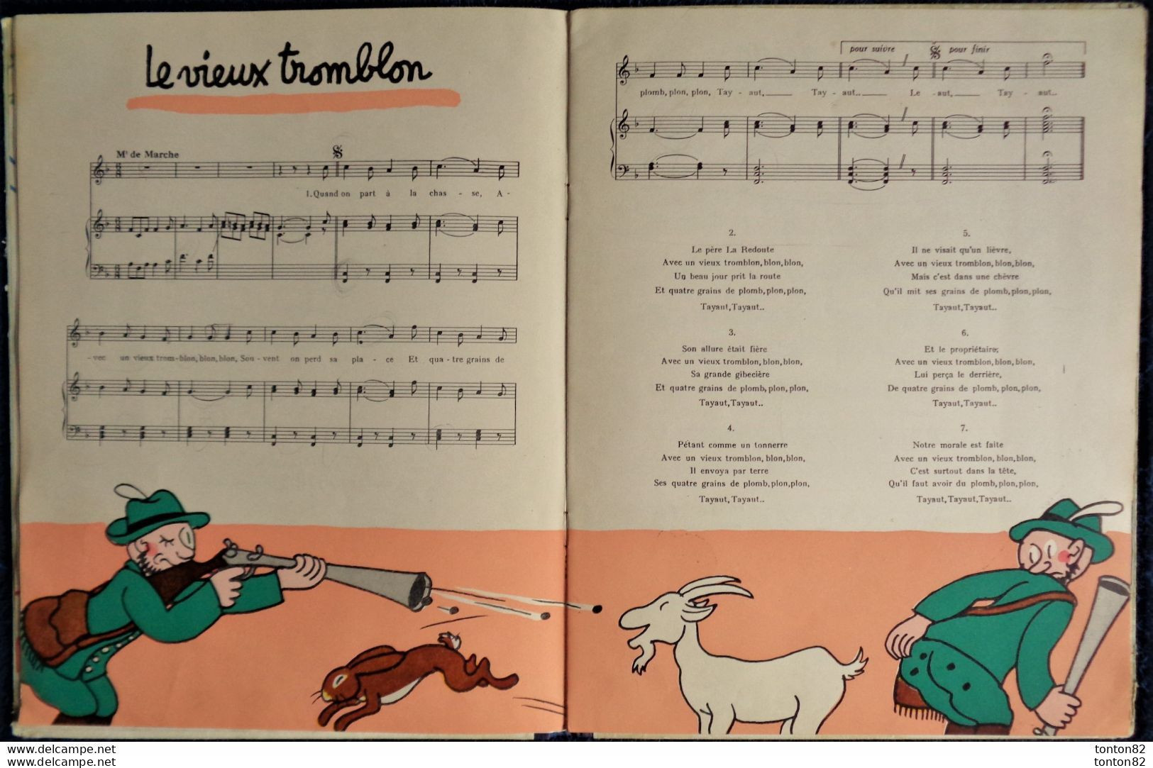 8 Chansons pour les PETITS - Créées par BOURVIL - Illustrées par Jean EFFEL - Éditions du Trèfle à Quatre Feuilles .