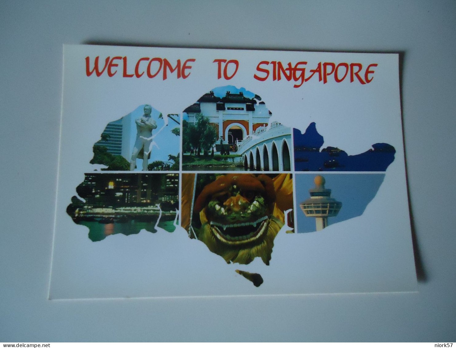 SINGAPORE POSTCARDS  WELCOME    FOR MORE PURCHASES 10% DISCOUNT - Singapour