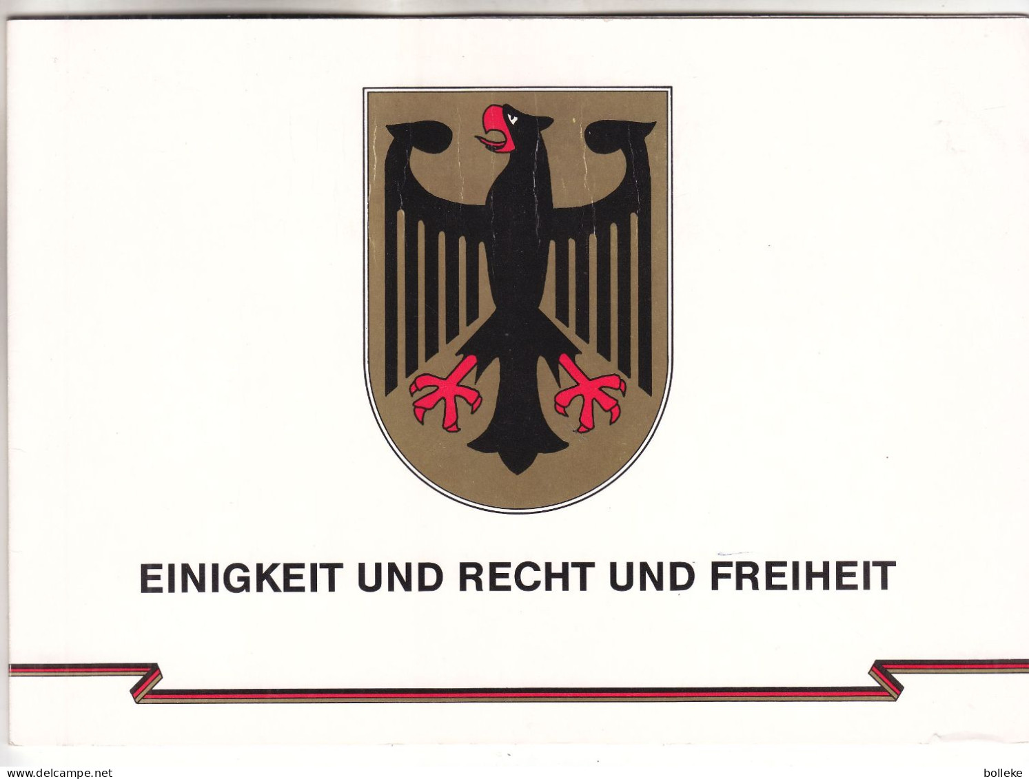 Allemagne - République Fédérale - Document De 1990 - Avec Timbres Et Bloc Oblitérés De La Réunification - GF - Briefe U. Dokumente