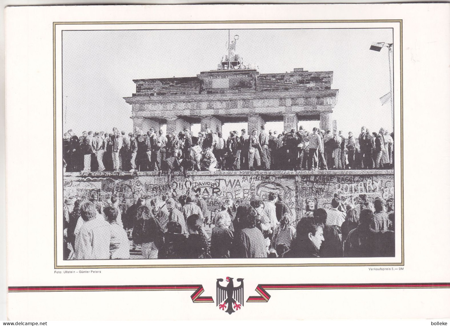 Allemagne - République Fédérale - Document De 1990 - Avec Timbres Et Bloc Oblitérés De La Réunification - GF - Brieven En Documenten