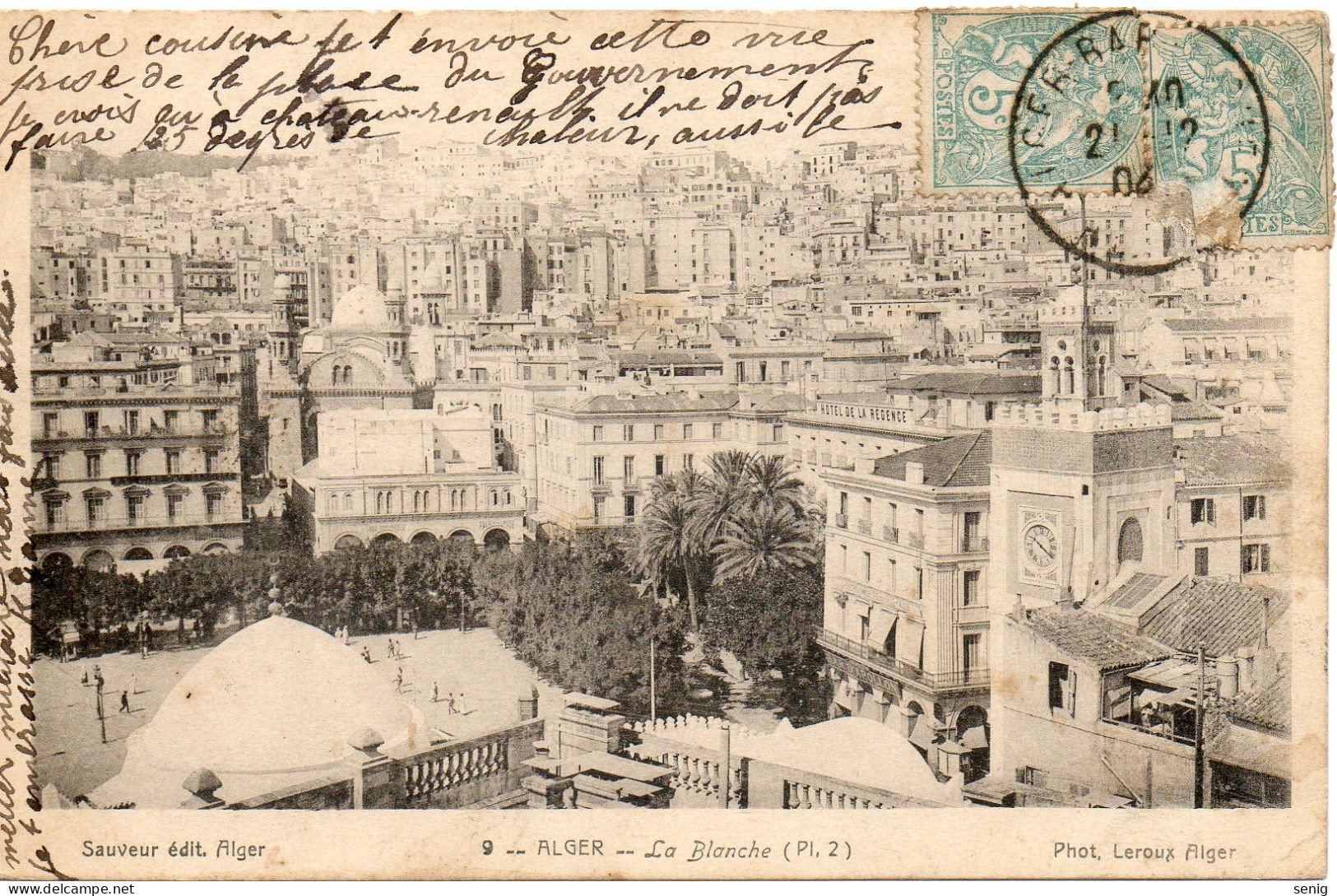 ALGERIE - ALGER - 9 - La Blanche (Pl. 2) - Sauveur édit. Photo. LEROUX Alger - Algeri