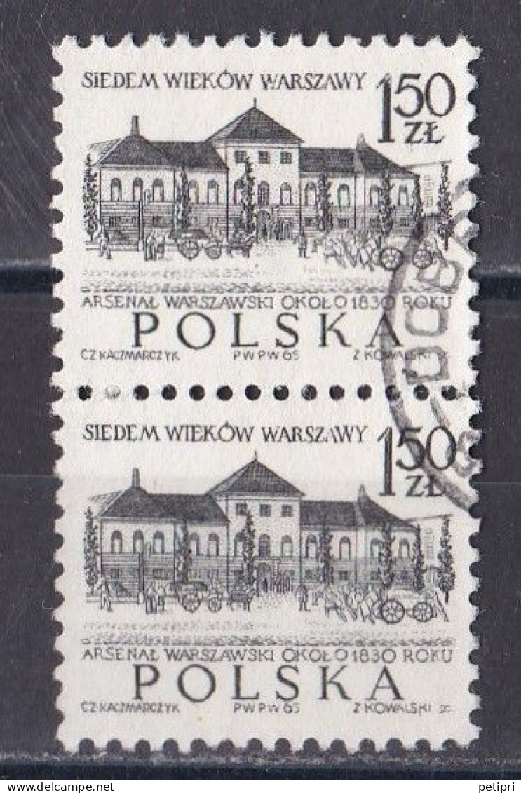 Pologne - République 1961 - 1970   Y & T N °  1455  Paire  Oblitérée - Gebraucht