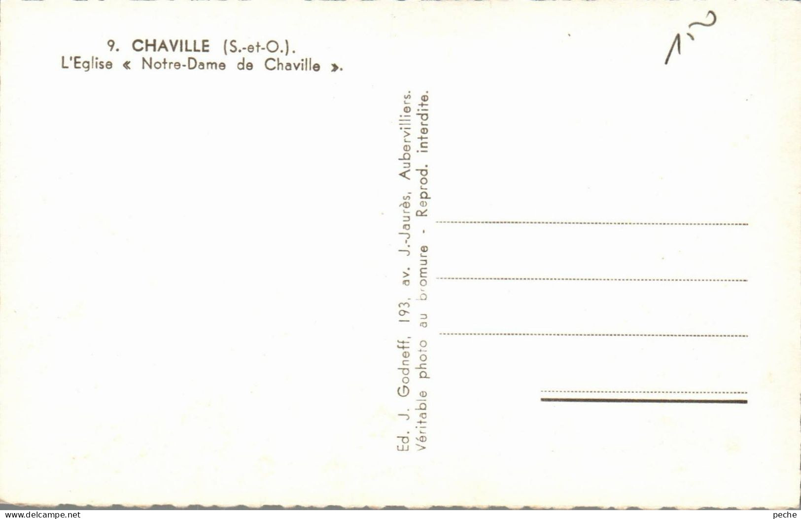 N°898 W -cpsm Chaville -l'église Notre Dame- - Chaville