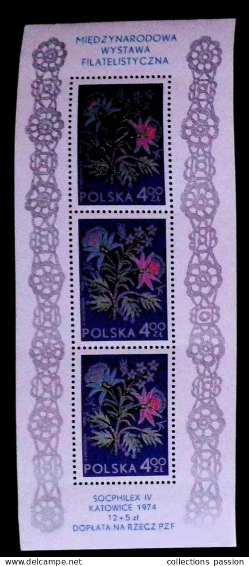 CL, Blocs-feuillets, Block, Pologne, Polska, Miedzynarodowa Wystawa Filatelistyczna,  1974, Frais F - Blocchi E Foglietti