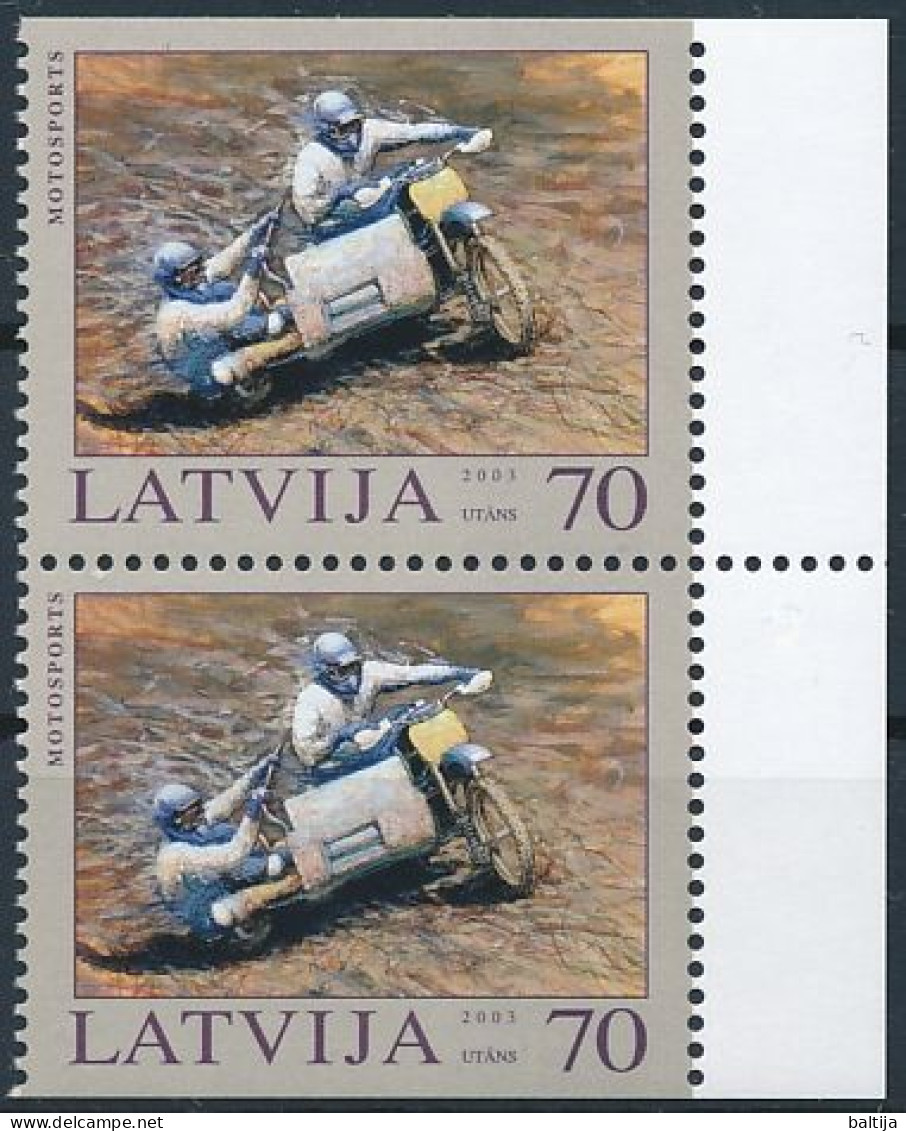 Mi 599 Do/Du ** MNH / Motorsport, Sidecar Motorcycle Bike Off-road - Lettonie