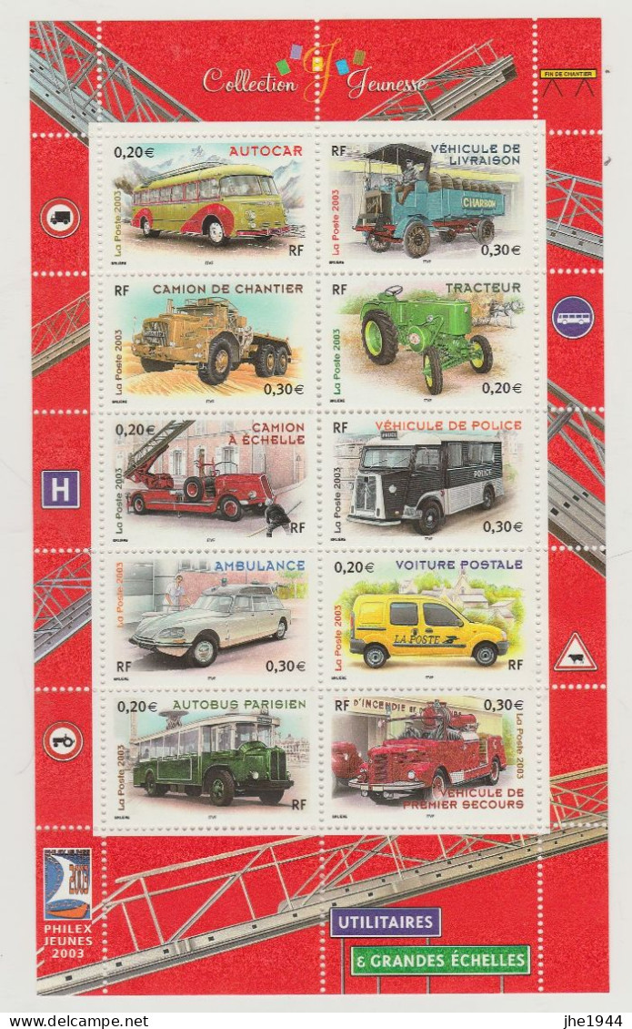 France Bloc N° 63 ** Vehicules Utilitaires - Mint/Hinged