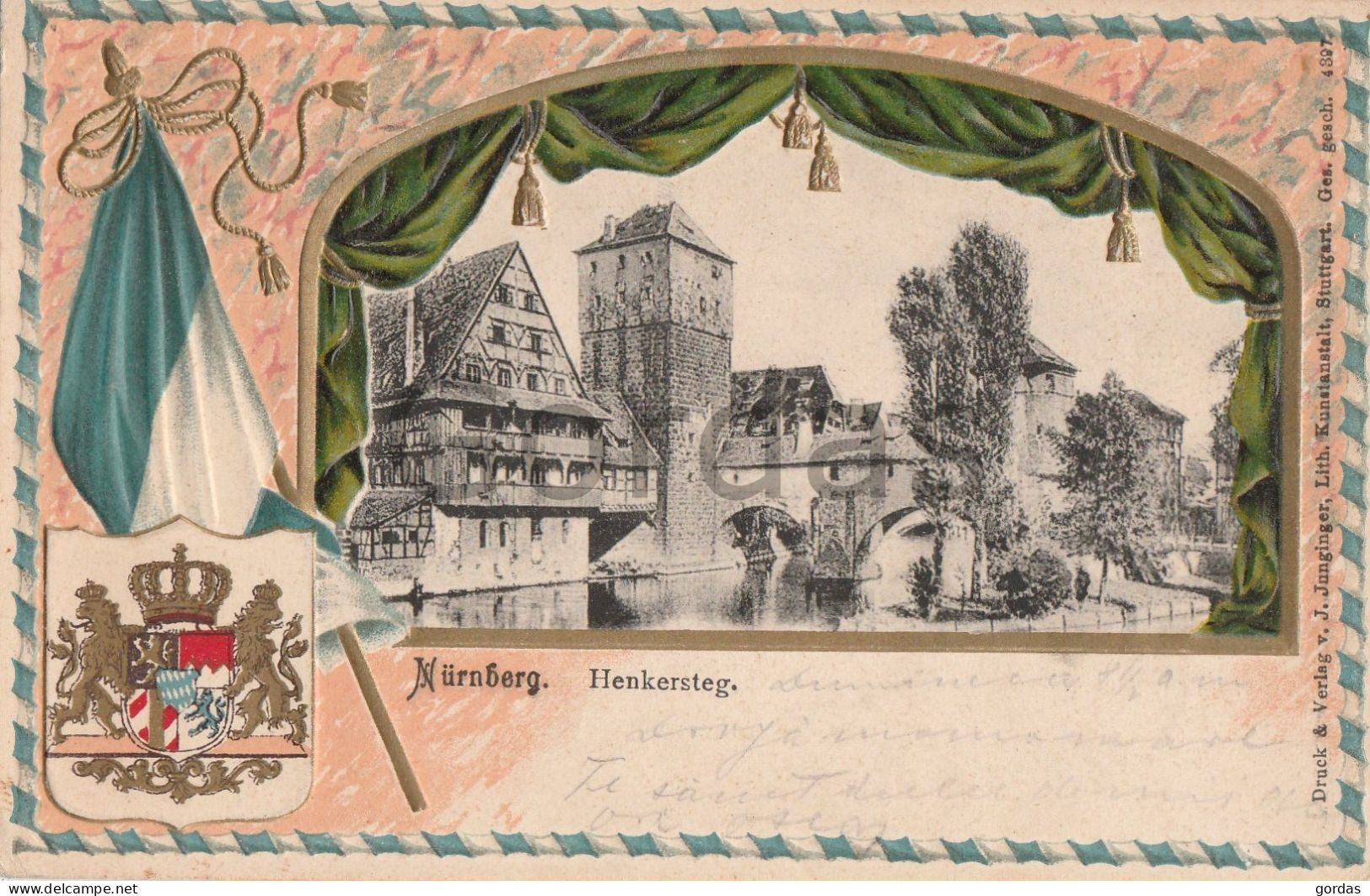 Germany - Nurenberg - Henkersteg - Heraldry - Embossed - Nürnberg