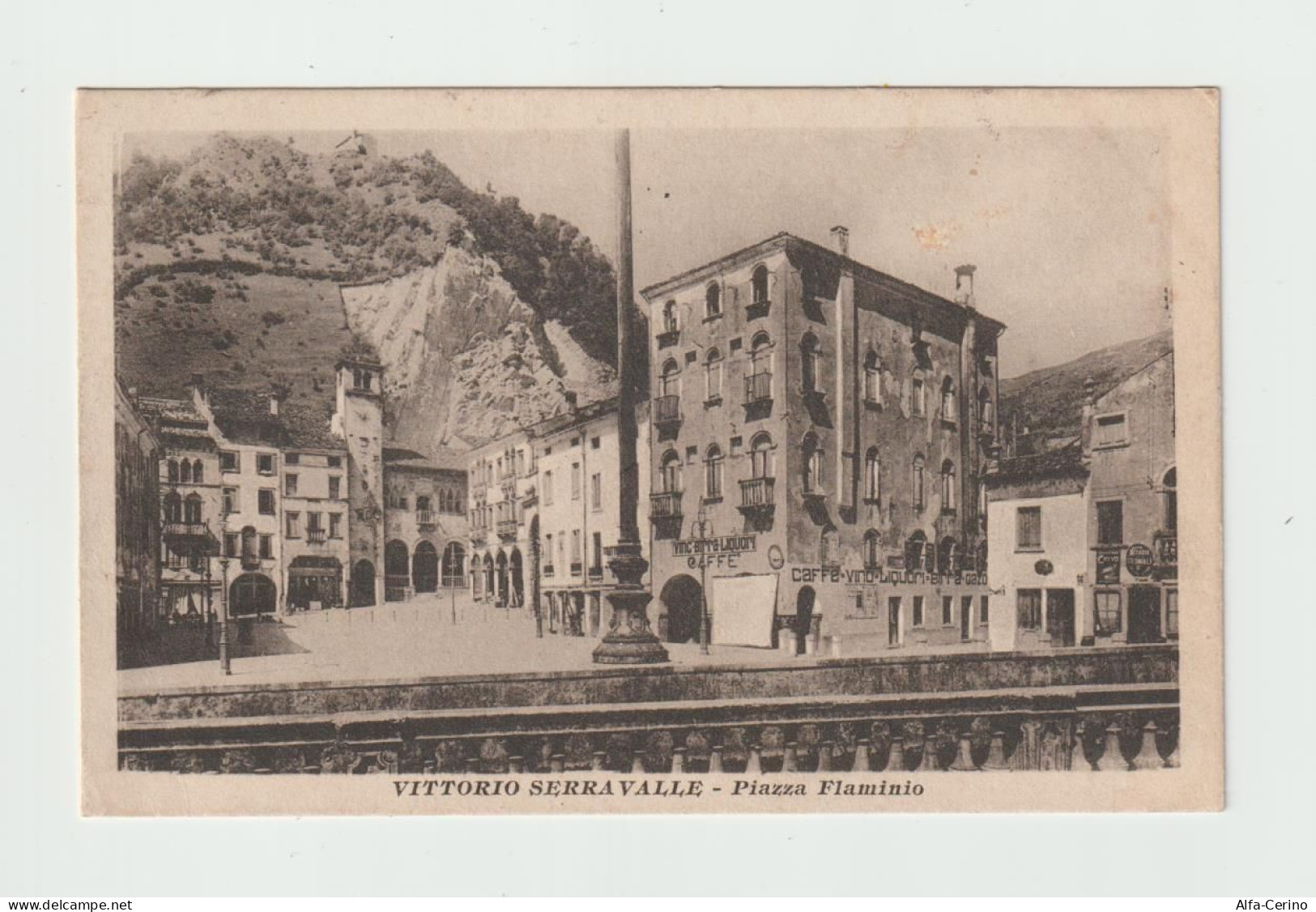 VITTORIO  SERRAVALLE:  PIAZZA  FLAMINIO  -  FOTO  MARCHETTI  E  OMBONI  -  FP - Treviso