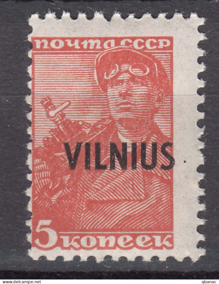 Germany Occupation In WWII Lithuania Lietuva 1941 Vilnius Mi#10 Mint Never Hinged - Occupazione 1938 – 45