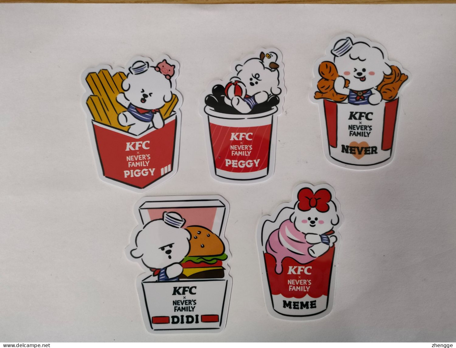 China Gift Cards, KFC,Never's Family, 100 RMB,(5pcs) - Tarjetas De Regalo