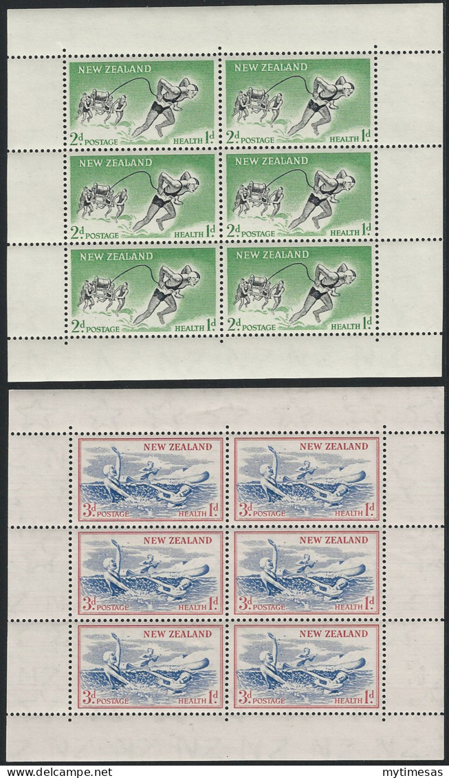 1957 New Zealand Public Healt S.w. 2MS MNH SG N. 762b - Autres & Non Classés