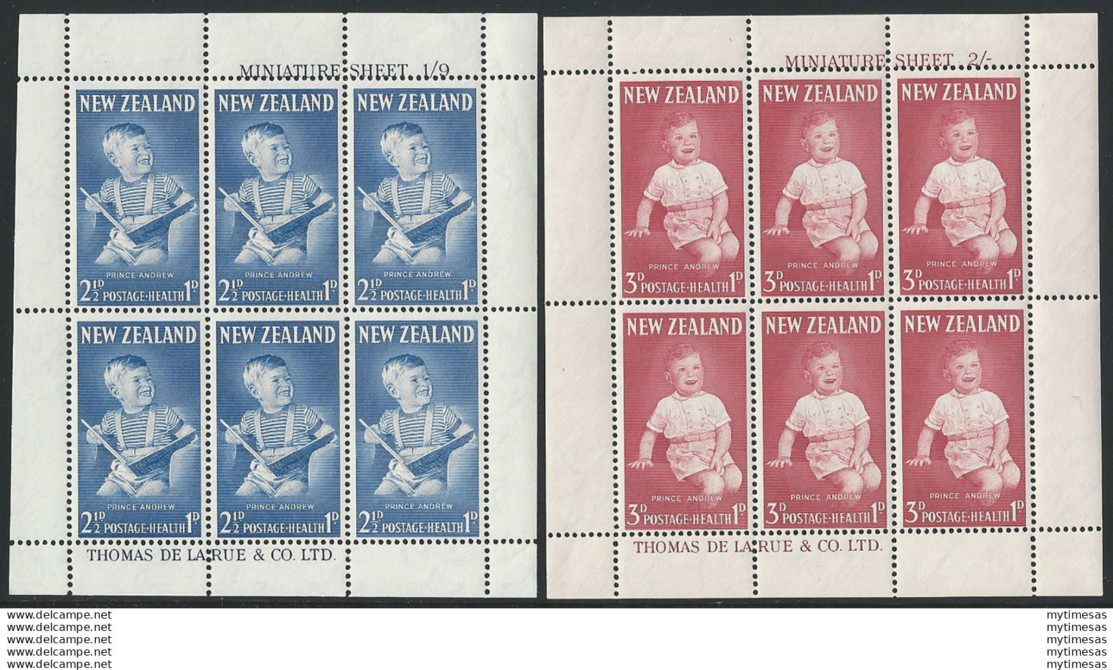 1963 New Zealand Public Healt 2MS MNH SG N. 816b - Other & Unclassified