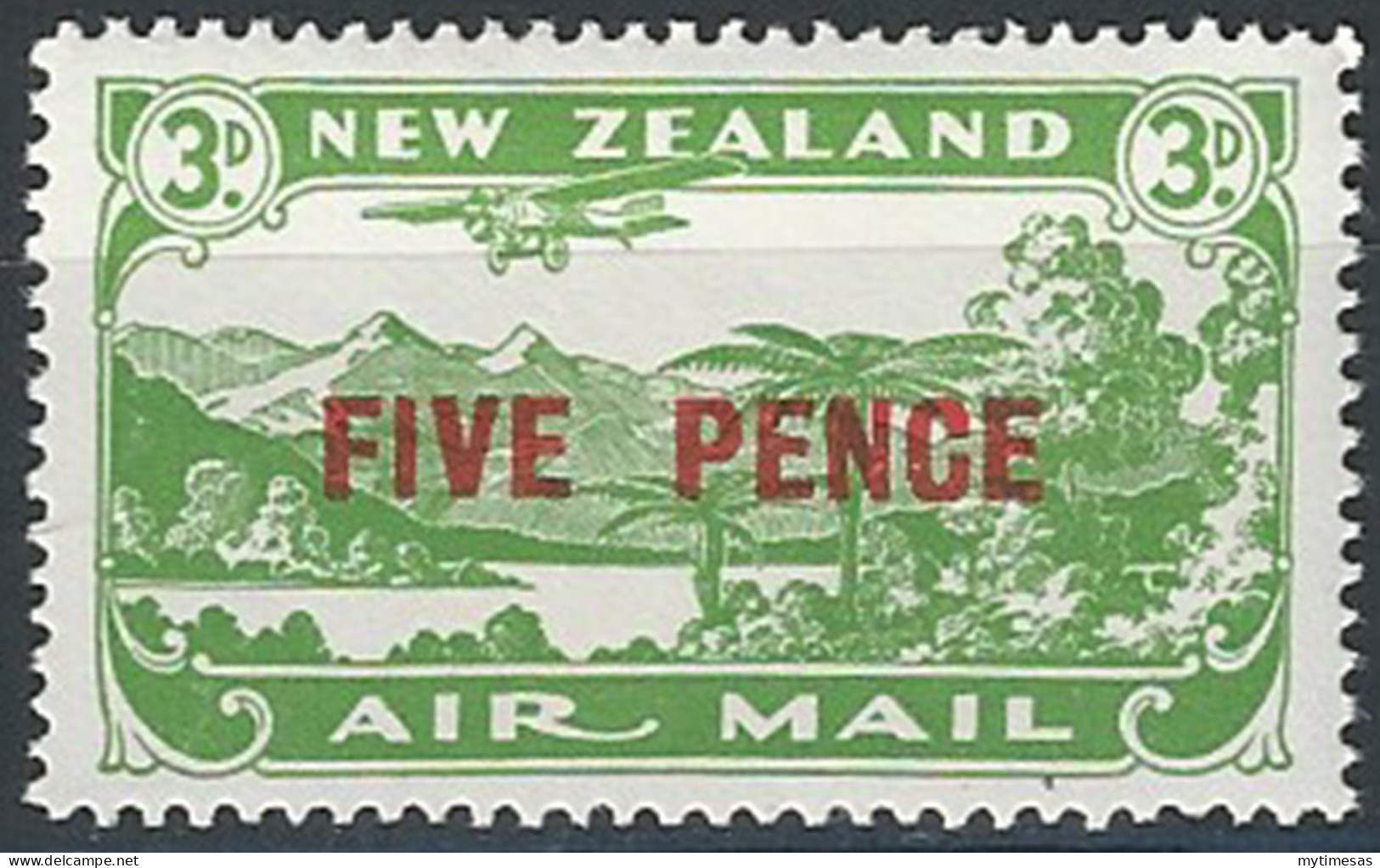 1931 New Zealand PA Sopr. MNH SG N. 551 - Autres & Non Classés