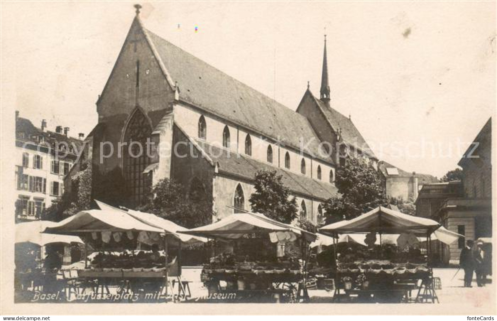 13806652 Basel BS Barfuesserplatz Mit Hist Museum Basel BS - Sonstige & Ohne Zuordnung