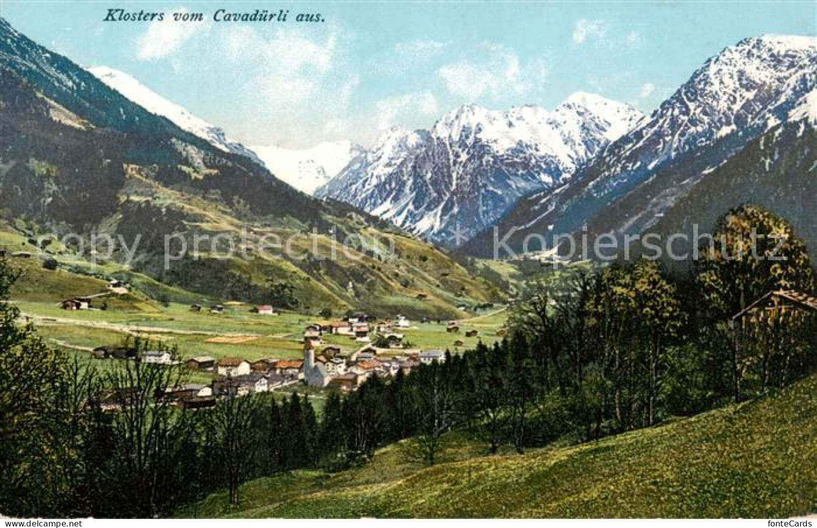 13806500 Klosters GR Blick Vom Cavaduerli  Klosters GR - Otros & Sin Clasificación