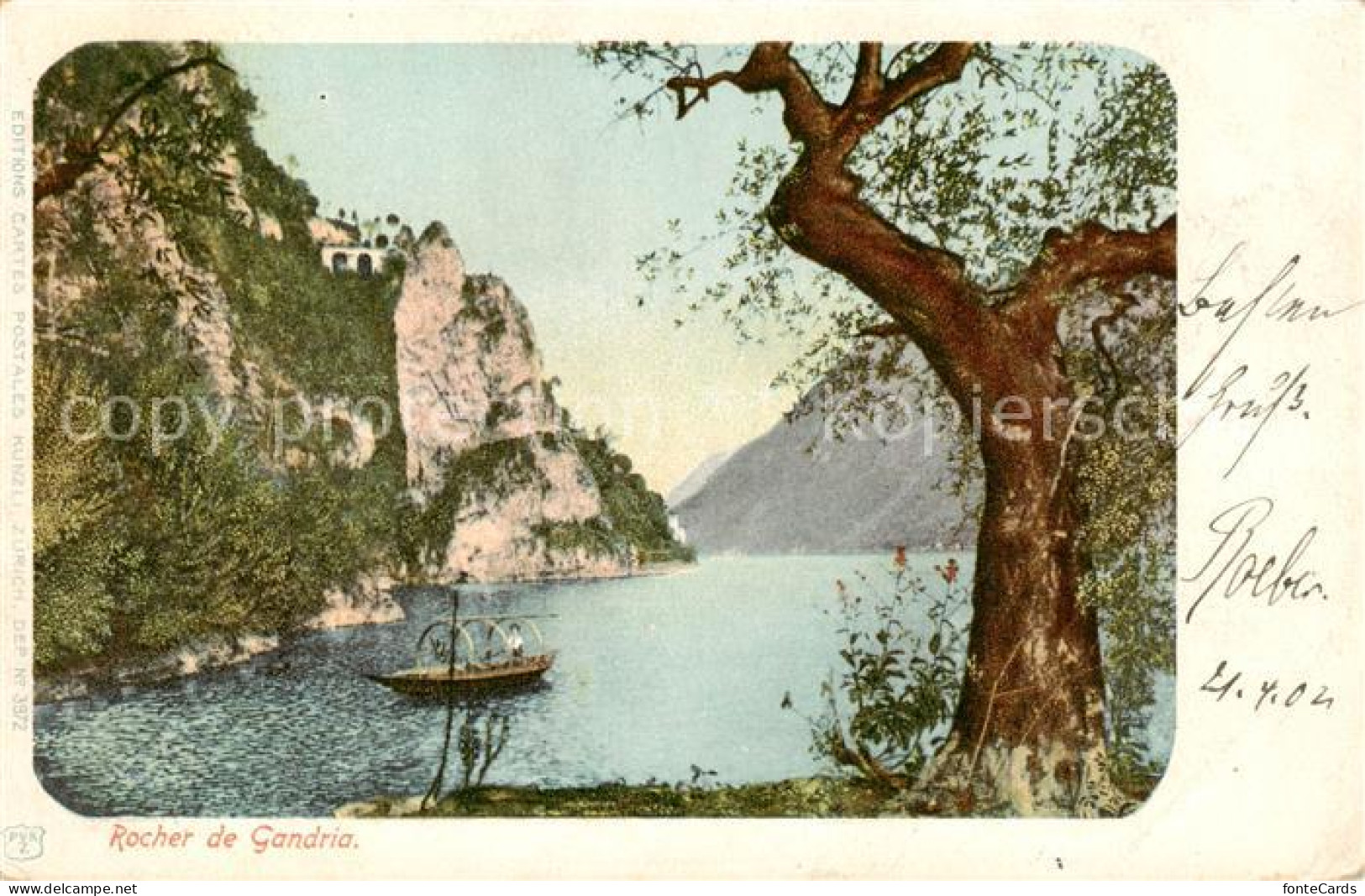 13806222 Gandria Lago Di Lugano Rocher De Gandria Gandria Lago Di Lugano - Otros & Sin Clasificación