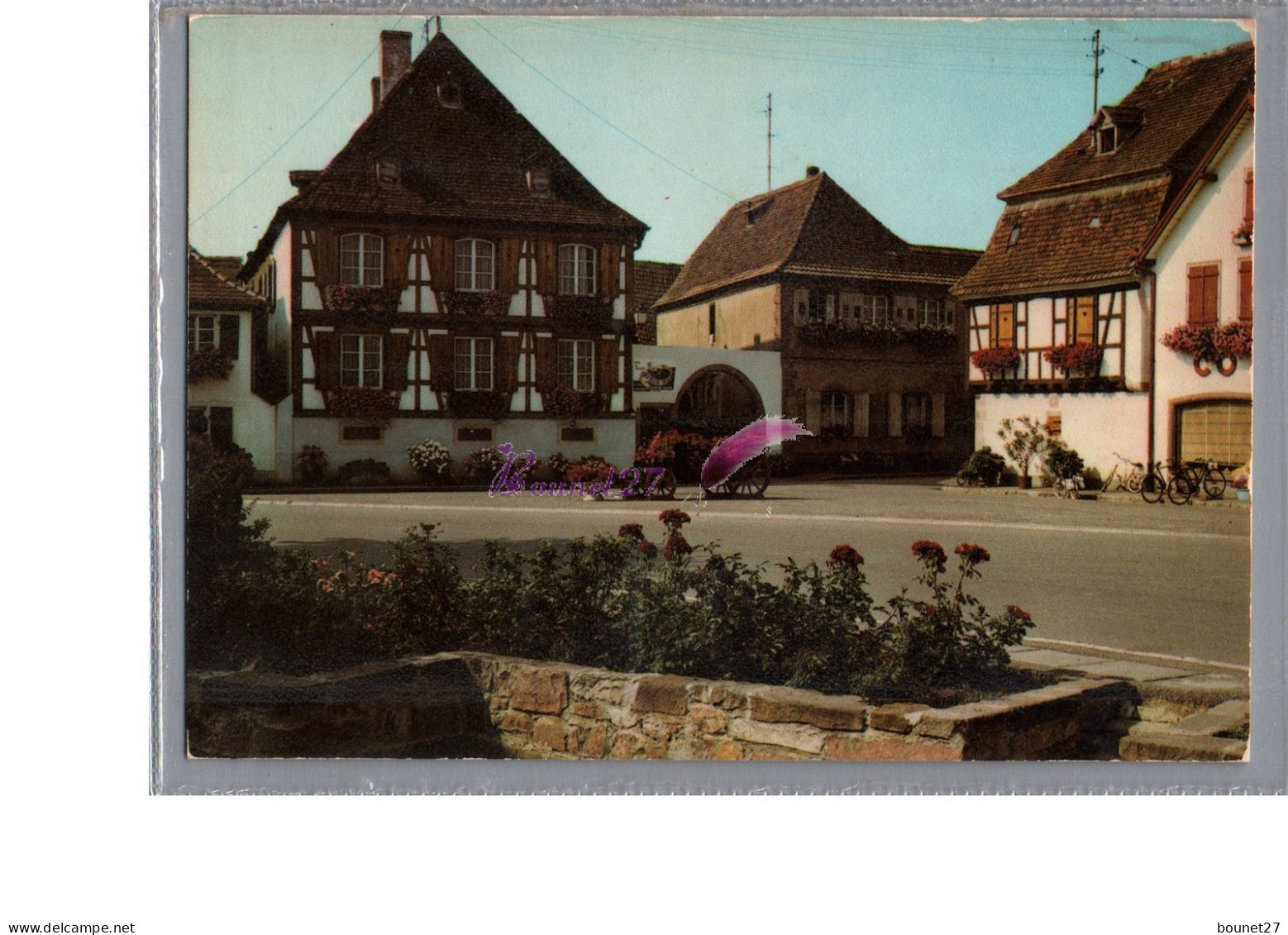 SCHERWILLER 67 - La Place Du Marechal Foch Carte Vierge - Sonstige & Ohne Zuordnung