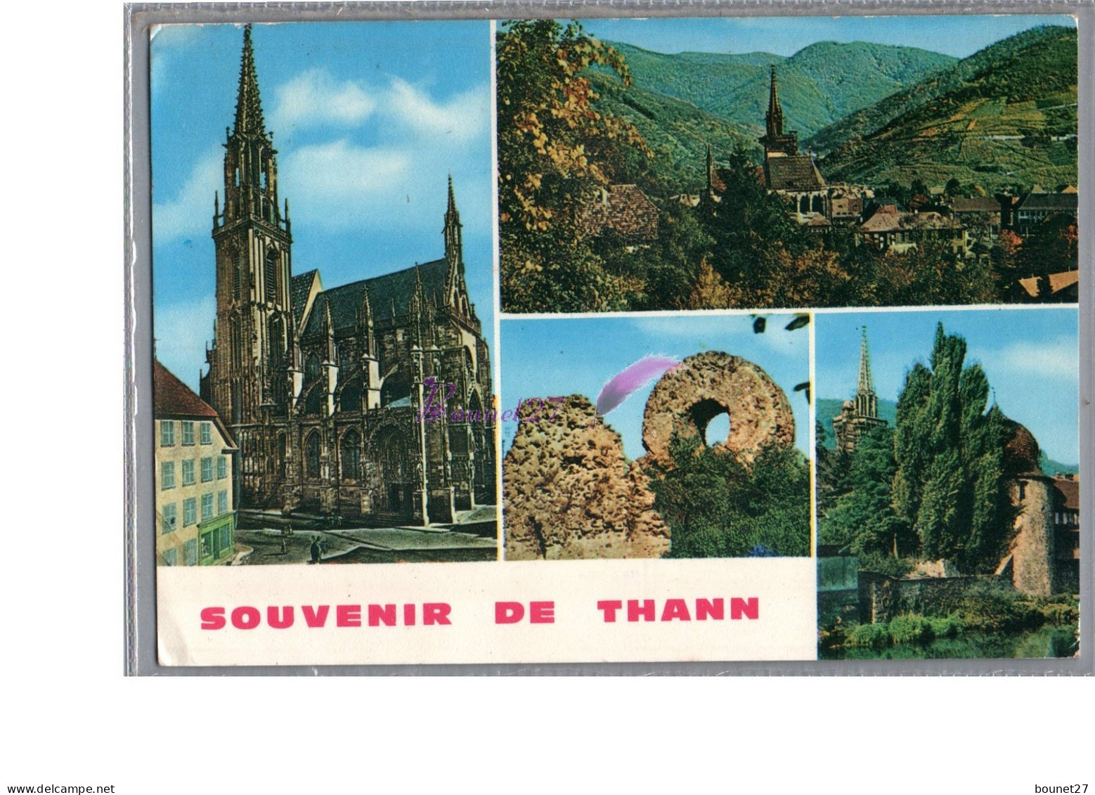 THANN 68 - Multivue Eglise Cathedrale Vieille Pierre Souvenir De Thann 1977 - Thann