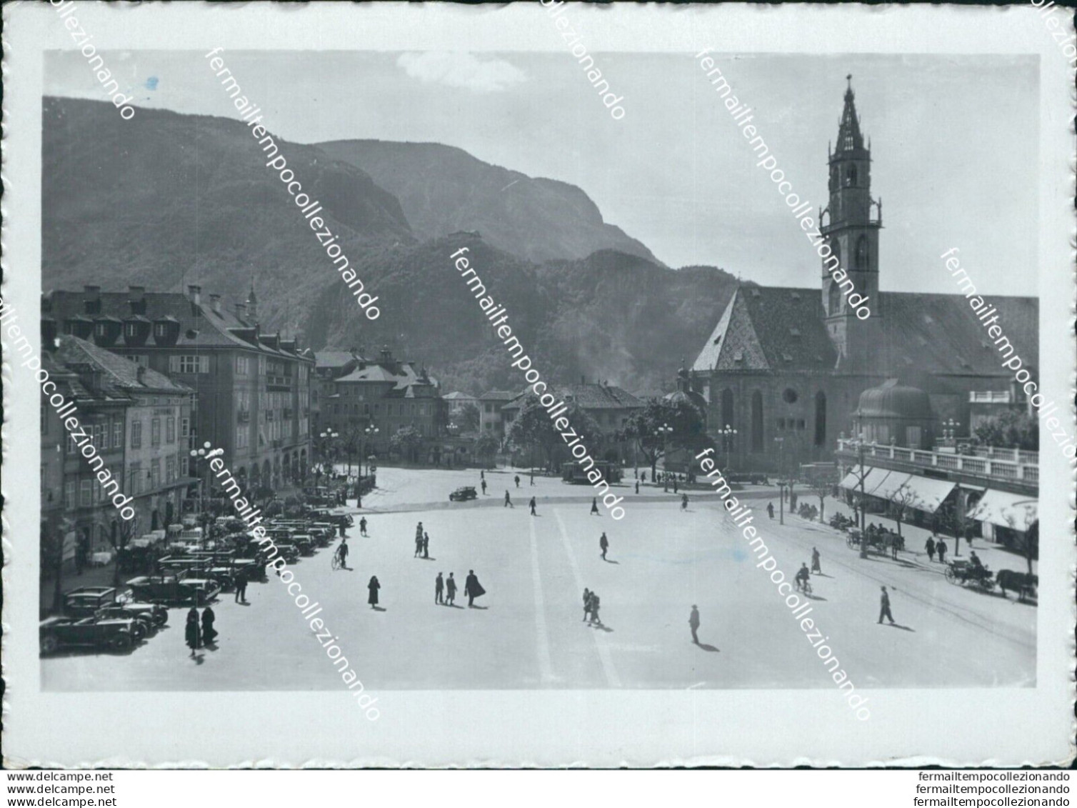 Bm403 Cartolina Bolzano Citta' Piazza Walter - Bolzano (Bozen)