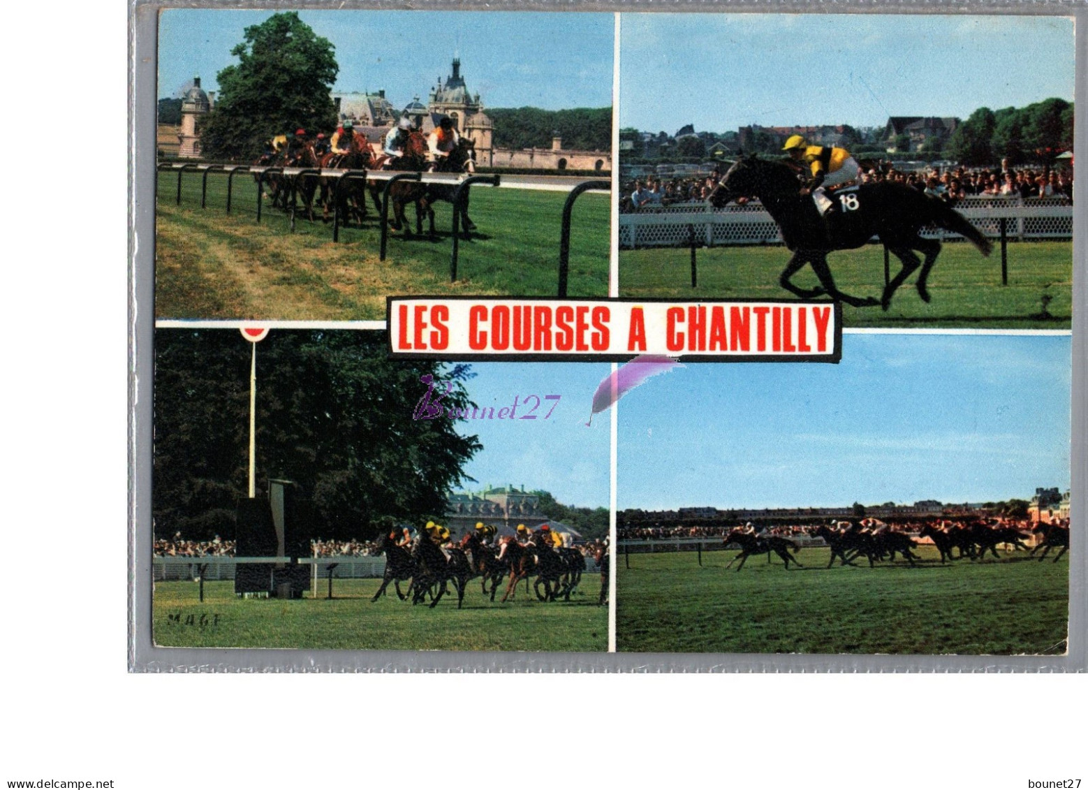 CHANTILLY 60 - Les Courses Hippiques Hippodrome Course De Cheval 1976 - Chantilly