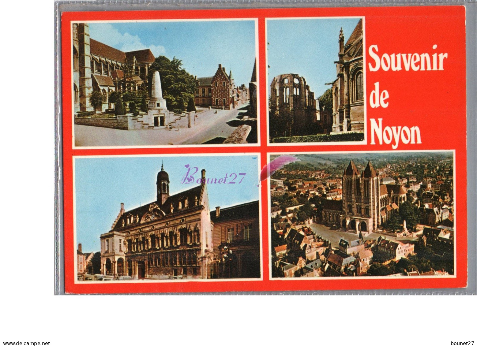 NOYON 60 - Souvenir De Noyon Multivue Vue Generale 1976 - Noyon