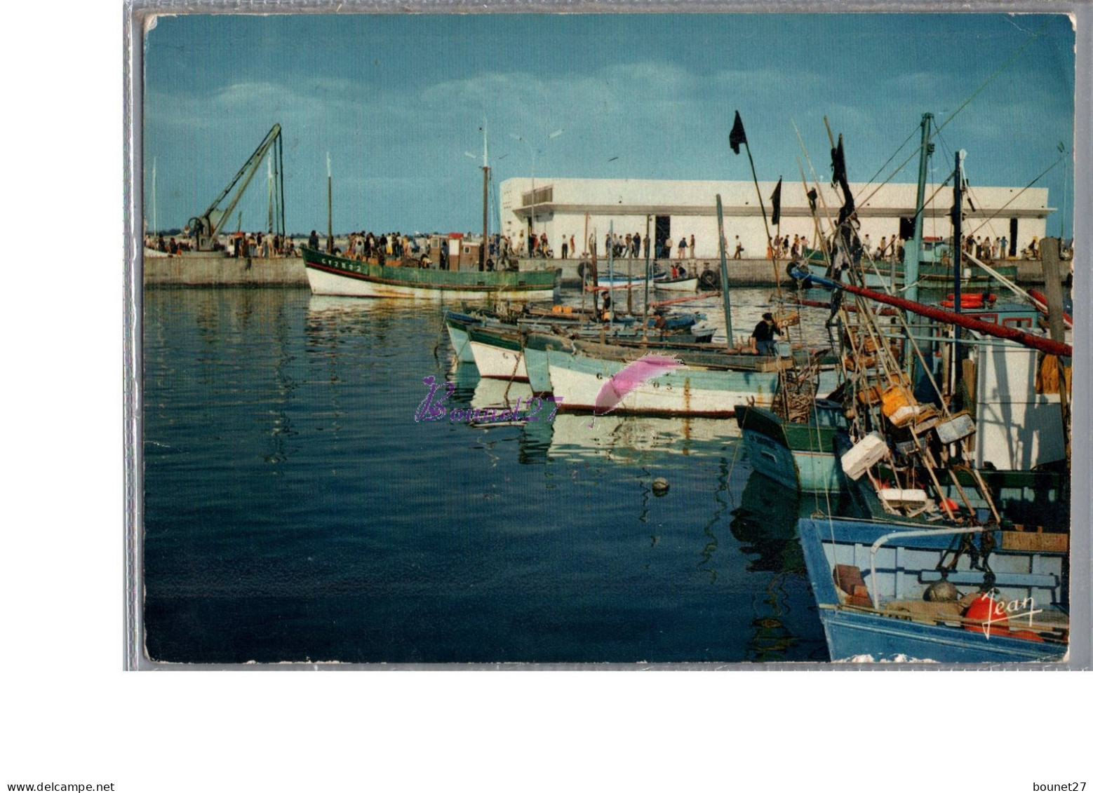 LESCONIL 29 - Le Port Et La Criée Bâteau De Pêche 1977 - Lesconil