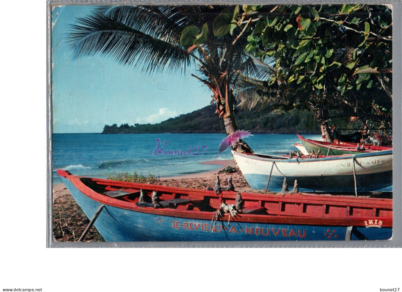 GUADELOUPE - ANTILLES RADIEUSES - Un Village De Pêcheurs Bateau Je Reviens à Nouveau 1976 - Autres & Non Classés