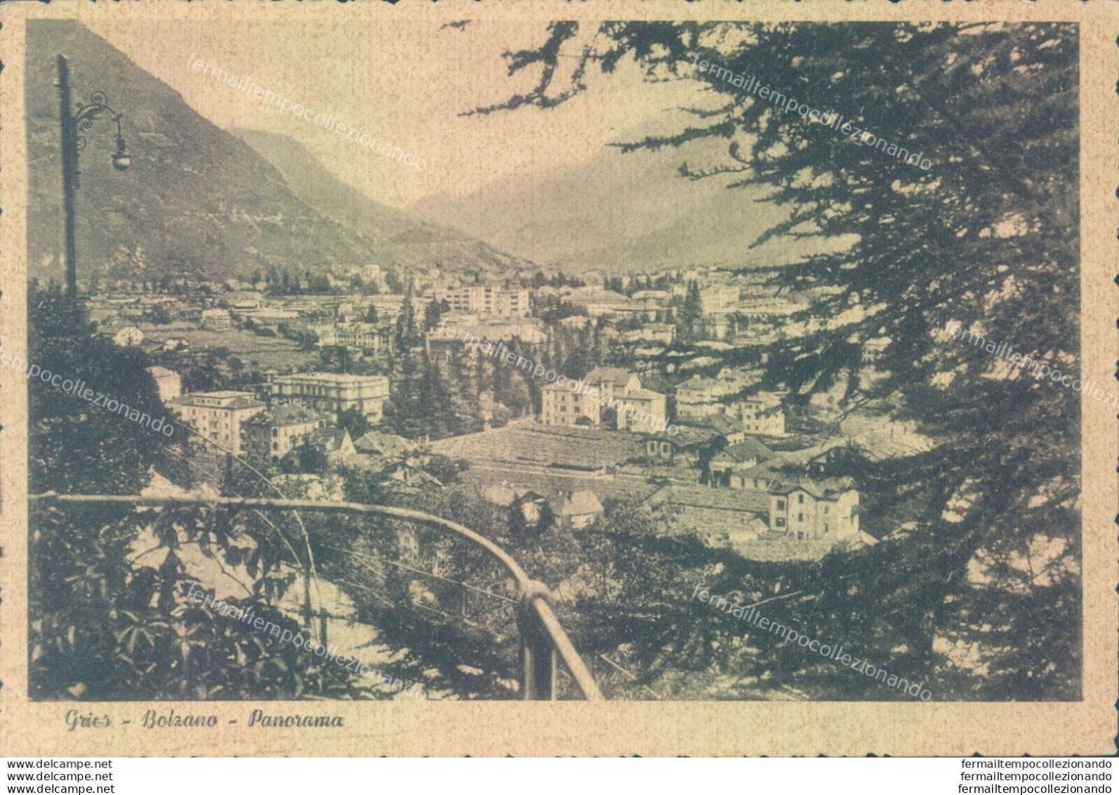 T265 Cartolina Gries Panorama 1942 Provincia Di Bolzano - Bolzano